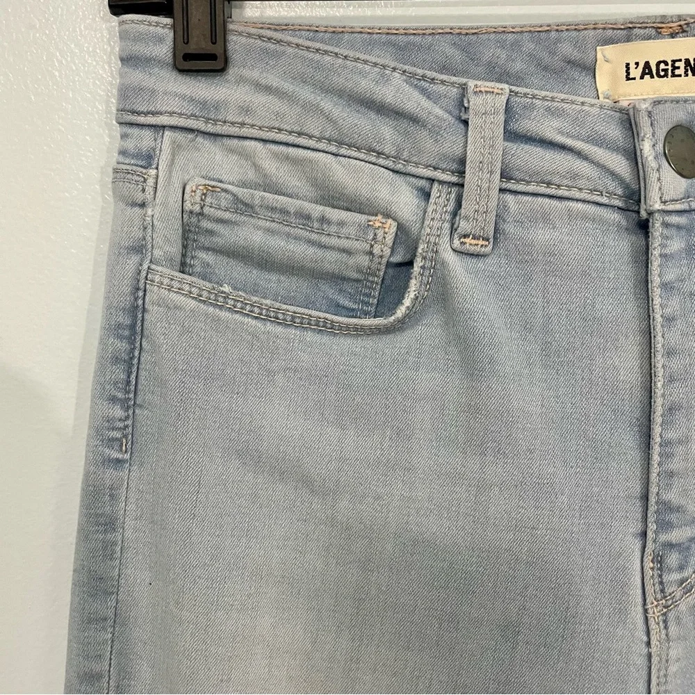 L'Agence Claudine High Rise Cropped Skinny Jeans Size 27